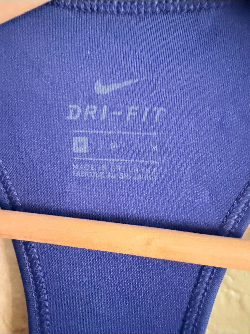 Nike Blue Tank with Red Chest Band and White Swoosh